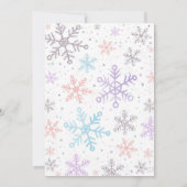 Little Snowflake Winter Baby Shower Invitation 招待状 (裏面)