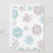 Little Snowflake Winter Baby Shower Invitation 招待状 (裏面)