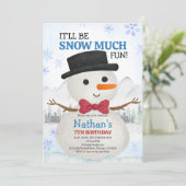 Little Snowman Birthday 招待状 (スタンド正面)