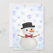 Little Snowman Birthday 招待状 (裏面)