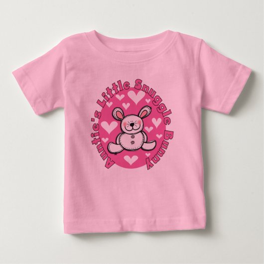 little Snuggle Bunny Toddler伯母さんのひだのティー ベビーTシャツ (正面)