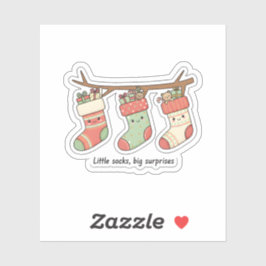 Little Socks Big Surprises Christmas Sticker シール