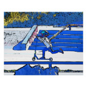 Little Speedster – スタントスクーターライダーポスター ポスター (正面)