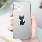 Little Spooky Black Cat シール (スマートフォン)