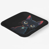 Little Spooky Black Cat ペーパープレート (傾斜あり)