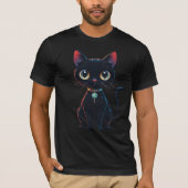 Little Spooky Black Cat Tシャツ (正面)