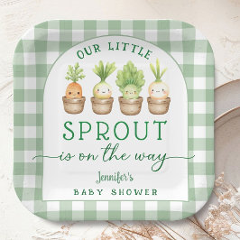 Little Sprout Baby Shower  ペーパープレート