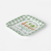 Little Sprout Baby Shower  ペーパープレート (傾斜あり)