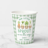 Little Sprout Baby Shower 紙コップ (裏面)