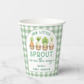 Little Sprout Baby Shower 紙コップ (正面)