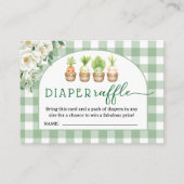 Little Sprout Baby Shower Diaper Raffle エンクロージャーカード (正面)