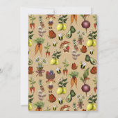 Little Sprout Baby Shower Garden Theme Joint Coed  招待状 (裏面)