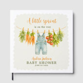 Little Sprout Baby Shower Guest Book Garden Theme ゲストブック (正面)