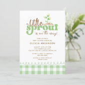 Little Sprout Baby Shower Invitation 招待状 (スタンド正面)