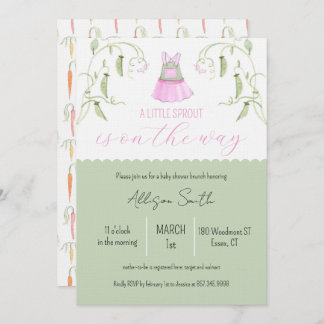 Little Sprout Baby Shower Invitation 招待状