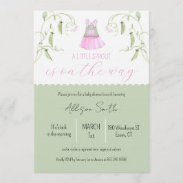 Little Sprout Baby Shower Invitation 招待状
