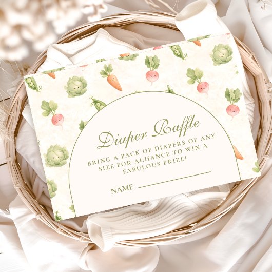 Little Sprout Elegant Botanical Diapper Raffle エンクロージャーカード