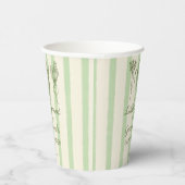 Little sprout farmers market baby shower monogram  紙コップ (右)