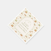 Little Sprout Garden Baby Shower スタンダードカクテルナプキン (角)
