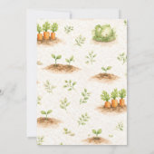 Little Sprout Locally Grown Baby Shower 招待状 (裏面)