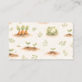 Little Sprout Locally Grown Carrot Diaper Raffle  エンクロージャーカード (裏面)