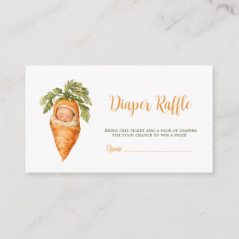 Little Sprout Locally Grown Carrot Diaper Raffle  エンクロージャーカード
