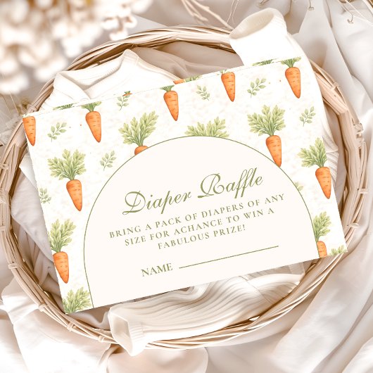 Little Sprout Rustic Garden Diapper Raffle エンクロージャーカード