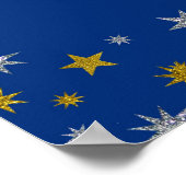 Little Star Baby Showerのサインを落とす ポスター (角)