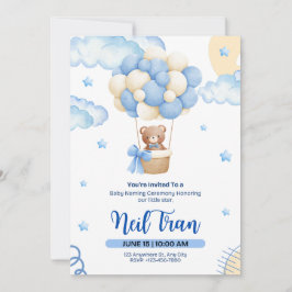 Little Star Baby Shower Invitation Design 招待状