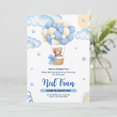 Little Star Baby Shower Invitation Design 招待状 (スタンド正面)