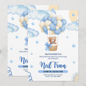 Little Star Baby Shower Invitation Design 招待状 (正面/裏面)
