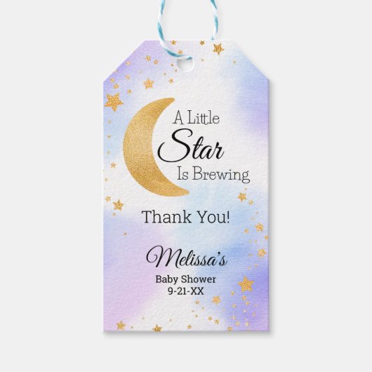 Little Star Brewing ベビーシャワー ギフトタグ (正面)