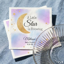 Little Star Brewing Dreamy Baby Shower スタンダードカクテルナプキン
