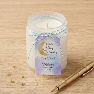 Little Star Brewing Thank You Baby Shower ギフトタグ