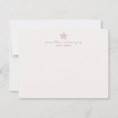 Little Star Nursery Stationery Note Card 招待状 (正面)