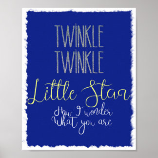 Little Star Silver and Cloudsポスター ポスター