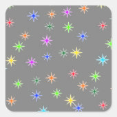 Little Stars, Big Smiles Stickers スクエアシール (正面)