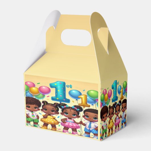 Little Stars First Birthday Bash フェイバーボックス (正面サイド)