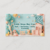 Little Steps Day Care Small Business QR Code 名刺 (正面)
