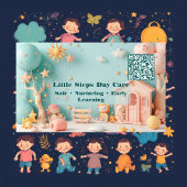 Little Steps Day Care Small Business QR Code 名刺