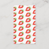 Little Strawberry Baby Shower Bookリクエスト エンクロージャーカード (裏面)