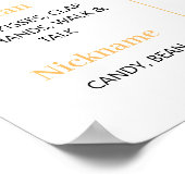 Little Sunshine 1st Birthday Milestoneポスター ポスター (角)