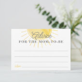 Little Sunshine Baby Showerアドバイスfor Mom Card (スタンド正面)