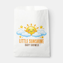 Little Sunshine Baby Shower Sun Clouds フェイバーバッグ