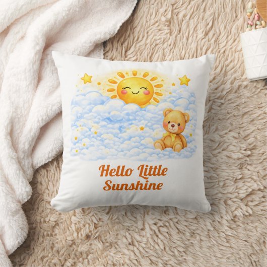 Little Sunshine Baby Shower Theme Design クッション (ブランケット)