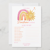Little Sunshine Baby Showersベビー 招待状 (正面)