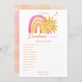 Little Sunshine Baby Showersベビー 招待状