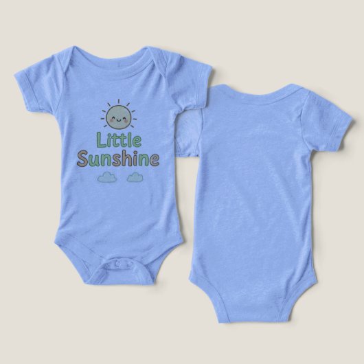 Little Sunshine Baby Summer Bodysuit (デザイン正面&裏面)