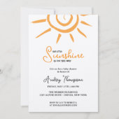 LITTLE SUNSHINE ON THE WAY BABY SHOWER招待状 招待状 (正面)