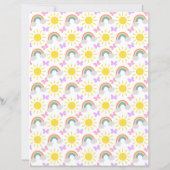  Little Sunshine & Rainbows Scrapbook Paper (裏面)